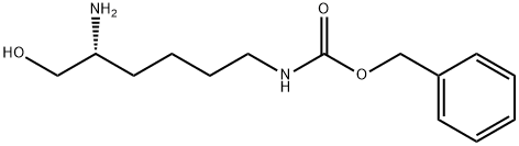 Carbamic acid, [(5R)-5-amino-6-hydroxyhexyl]-, phenylmethyl ester (9CI) Structure