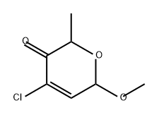 2H-Pyran-3(6H)-one, 4-chloro-6-methoxy-2-methyl-