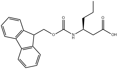 (S)-3-(FMOC-氨基)己酸, 662134-64-7, 结构式