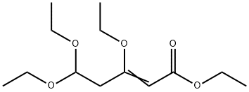 2-Pentenoic acid, 3,5,5-triethoxy-, ethyl ester Structure