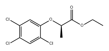 Propanoic acid, 2-(2,4,5-trichlorophenoxy)-, ethyl ester, (R)- (9CI) Structure