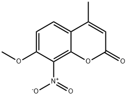 7-Methoxy-4-methyl-8-nitro-2H-chromen-2-one 结构式