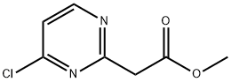 (4-氯-嘧啶-2-基)-乙酸甲酯 结构式
