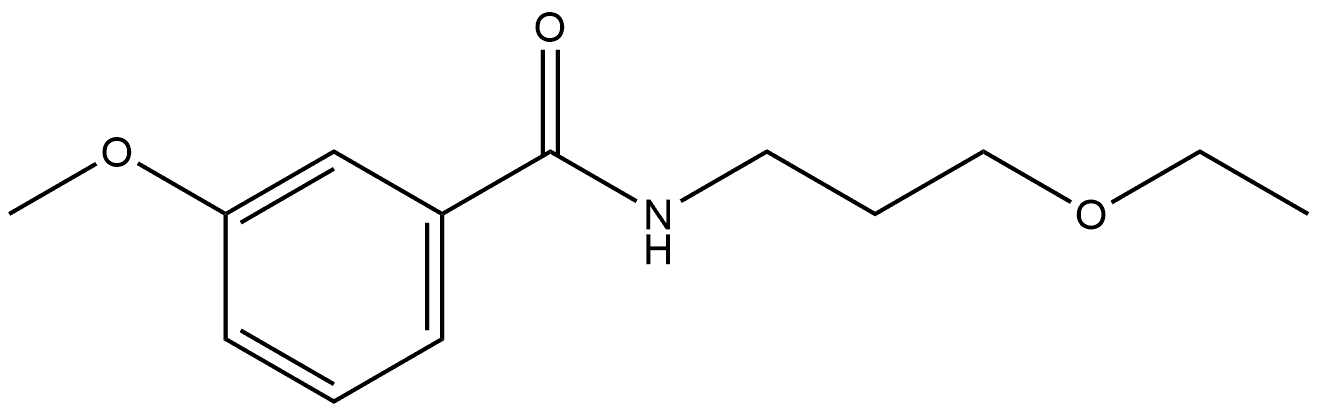 N-(3-Ethoxypropyl)-3-methoxybenzamide Struktur