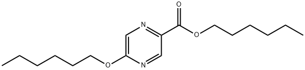 2-Pyrazinecarboxylic acid, 5-(hexyloxy)-, hexyl ester