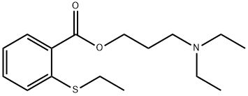 3-(ジエチルアミノ)プロピル=o-(エチルチオ)ベンゾアート 化学構造式