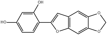 1,3-Benzenediol, 4-furo[2,3-f]-1,3-benzodioxol-6-yl- Struktur