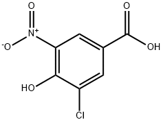 Benzoic acid, 3-chloro-4-hydroxy-5-nitro- Struktur