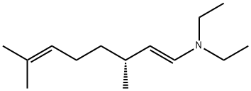 1,6-Octadien-1-amine, N,N-diethyl-3,7-dimethyl-, (1E,3R)- 结构式
