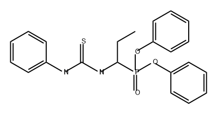 Phosphonic acid, P-[1-[[(phenylamino)thioxomethyl]amino]propyl]-, diphenyl ester