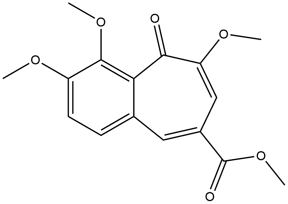 Methyl 3,4,6-trimethoxy-5-oxo-5H-benz
o[7]annulene-8-carboxylate Struktur