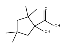 Cyclopentanecarboxylic acid, 1-hydroxy-2,2,4,4-tetramethyl- Structure