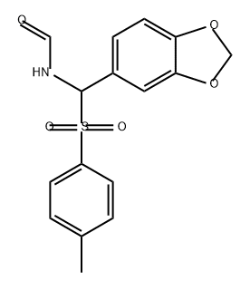 Formamide, N-[1,3-benzodioxol-5-yl[(4-methylphenyl)sulfonyl]methyl]- Struktur
