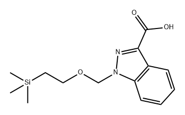 1H-Indazole-3-carboxylic acid, 1-[[2-(trimethylsilyl)ethoxy]methyl]- Structure