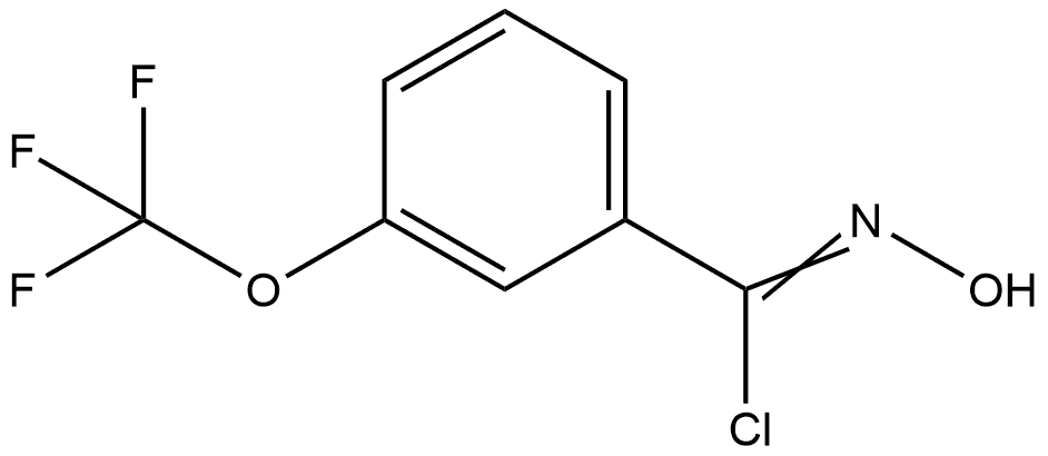 N-Hydroxy-3-(trifluoromethoxy)benzimidoyl Chloride Structure