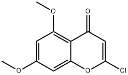 2-氯-5,7-二甲氧基-4H-色烯-4-酮,67837-36-9,结构式