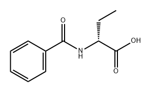Butanoic acid, 2-(benzoylamino)-, (2R)- Structure