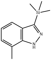 1H-Indazole, 7-methyl-3-(trimethylsilyl)- Structure