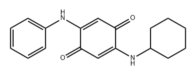 2-(环己基氨基)-5-(苯基氨基)环己基-2,5-二烯-1,4-二酮, 68054-78-4, 结构式