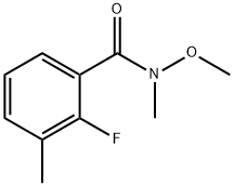 Benzamide, 2-fluoro-N-methoxy-N,3-dimethyl- 化学構造式