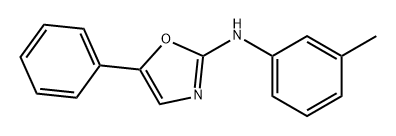 2-Oxazolamine, N-(3-methylphenyl)-5-phenyl-,681002-67-5,结构式
