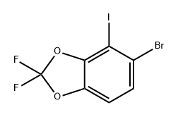 1,3-Benzodioxole, 5-bromo-2,2-difluoro-4-iodo- Struktur