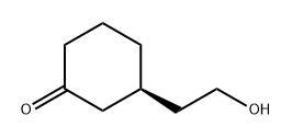 Cyclohexanone, 3-(2-hydroxyethyl)-, (3S)- Structure