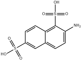 1,6-Naphthalenedisulfonic acid, 2-amino- Structure