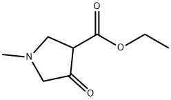 3-Pyrrolidinecarboxylic acid, 1-methyl-4-oxo-, ethyl ester 结构式