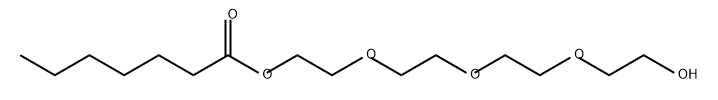 Heptanoic acid 2-[2-[2-(2-hydroxyethoxy)ethoxy]ethoxy]ethyl ester Struktur