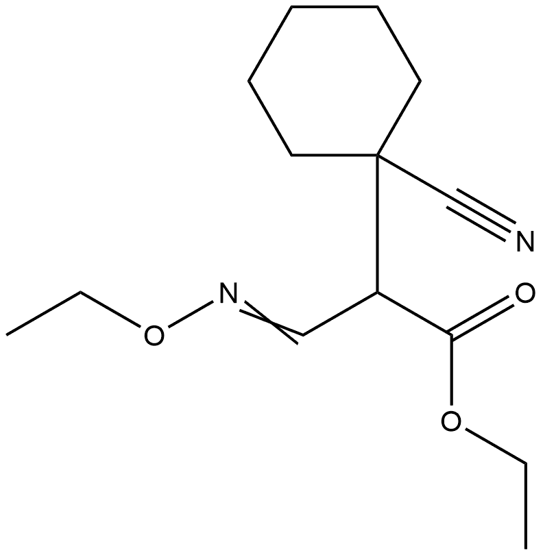 Cyclohexaneacetic acid, 1-cyano-α-(ethoxyiminomethyl)-, ethyl ester