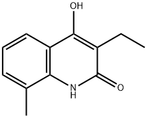 2(1H)-Quinolinone,3-ethyl-4-hydroxy-8-methyl-(9CI) Struktur