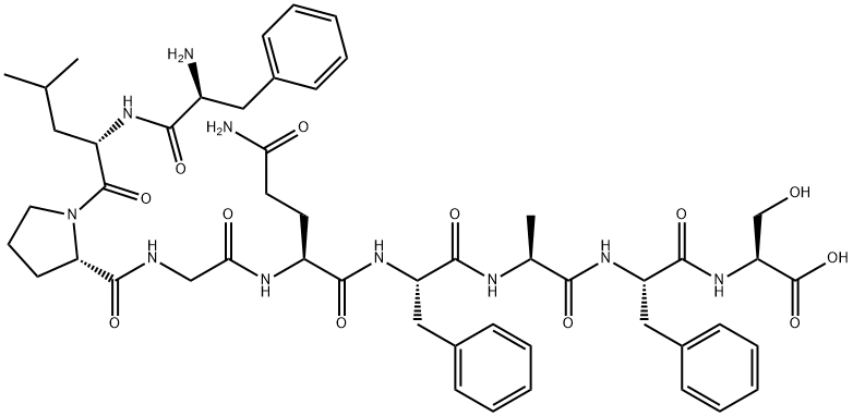 L-Serine, L-phenylalanyl-L-leucyl-L-prolylglycyl-L-glutaminyl-L-phenylalanyl-L-alanyl-L-phenylalanyl- Structure