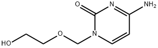 4-氨基-1-((2-羟基乙氧基)甲基)嘧啶-2(1H)-酮, 68724-12-9, 结构式