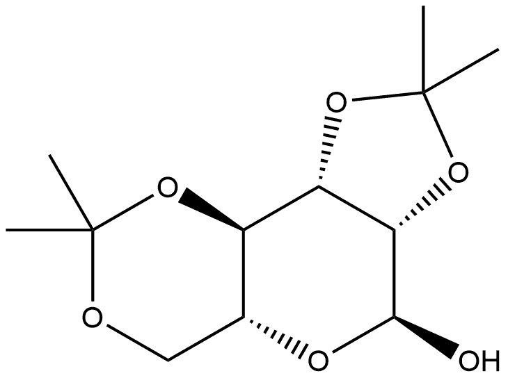 α-D-Mannopyranose, 2,3:4,6-bis-O-(1-methylethylidene)-,68791-15-1,结构式