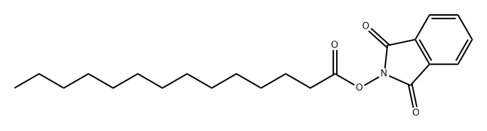 Tetradecanoic acid, 1,3-dihydro-1,3-dioxo-2H-isoindol-2-yl ester Structure