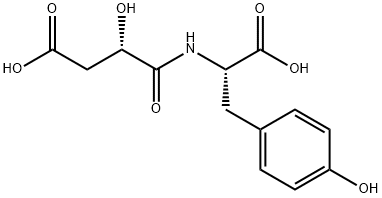 L-Tyrosine, N-[(2S)-3-carboxy-2-hydroxy-1-oxopropyl]- Structure