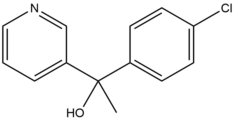 α-(4-Chlorophenyl)-α-methyl-3-pyridinemethanol Structure
