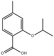 2-Isopropoxy-4-methylbenzoic acid Struktur