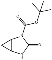 2,4-Diazabicyclo[3.1.0]hexane-2-carboxylic acid, 3-oxo-, 1,1-dimethylethyl ester Structure