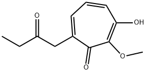 2,4,6-Cycloheptatrien-1-one,3-hydroxy-2-methoxy-7-(2-oxobutyl)-(9CI) Struktur