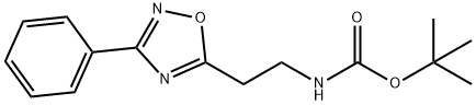 Carbamic acid, N-[2-(3-phenyl-1,2,4-oxadiazol-5-yl)ethyl]-, 1,1-dimethylethyl ester
