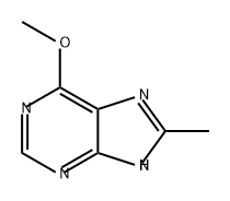 9H-Purine, 6-methoxy-8-methyl- Structure