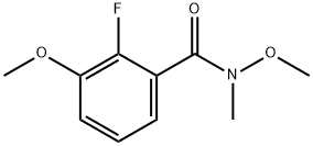 Benzamide, 2-fluoro-N,3-dimethoxy-N-methyl- Struktur