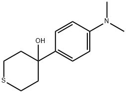2H-?Thiopyran-?4-?ol, 4-?[4-?(dimethylamino)?phenyl]?tetrahydro- Structure