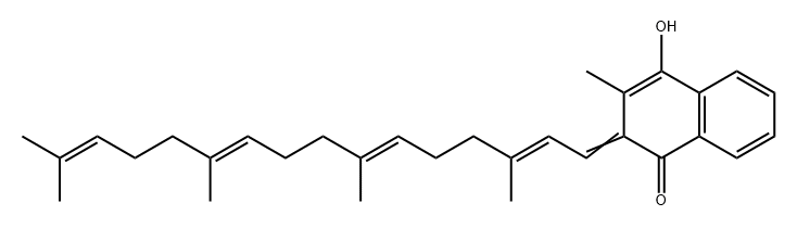 1(2H)-Naphthalenone, 4-hydroxy-3-methyl-2-[(2E,6E,10E)-3,7,11,15-tetramethyl-2,6,10,14-hexadecatetraen-1-ylidene]- Struktur