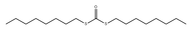 Carbonodithioic acid, S,S-dioctyl ester Struktur