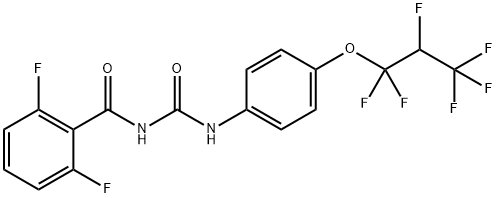 Benzamide, 2,6-difluoro-N-[[[4-(1,1,2,3,3,3-hexafluoropropoxy)phenyl]amino]carbonyl]- Structure