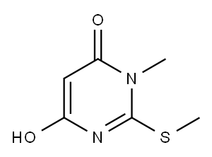 4(3H)-Pyrimidinone, 6-hydroxy-3-methyl-2-(methylthio)-