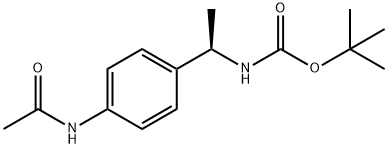 Carbamic acid, [(1R)-1-[4-(acetylamino)phenyl]ethyl]-, 1,1-dimethylethyl ester (9CI) Structure